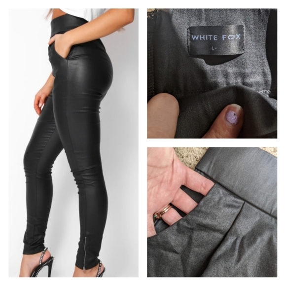 White Fox fired up wet look pants - Picture 4 of 4